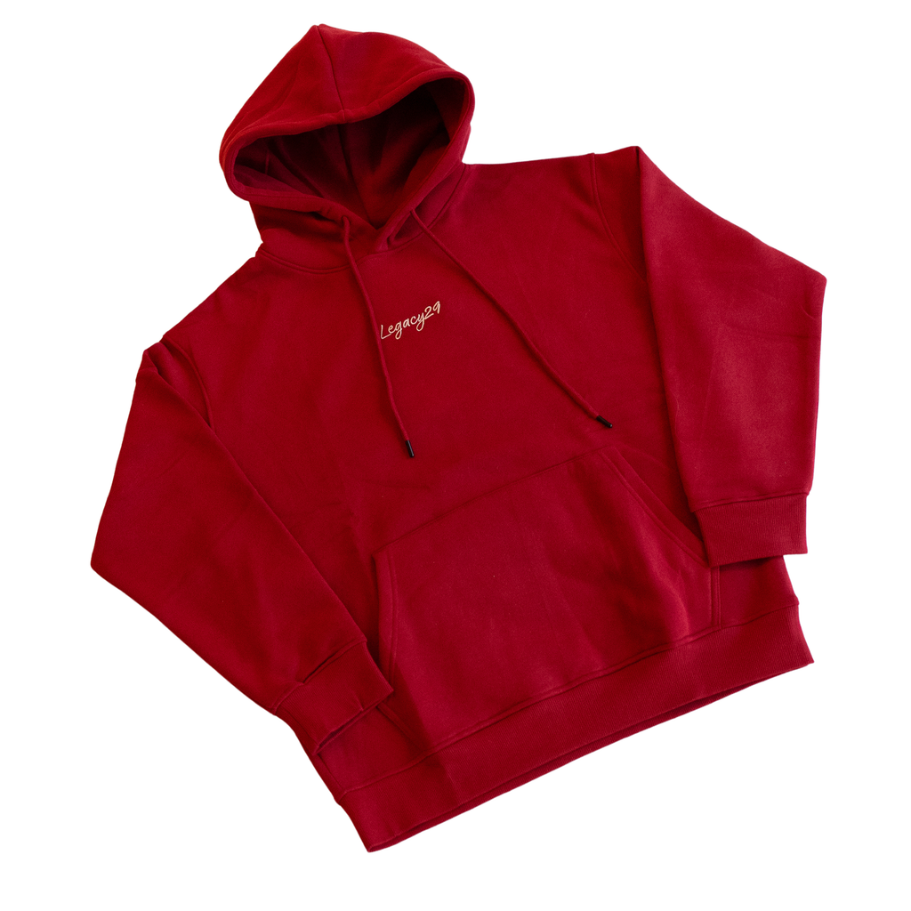 Legacy29 Resilience Collection: Crimson Courage Hoodie