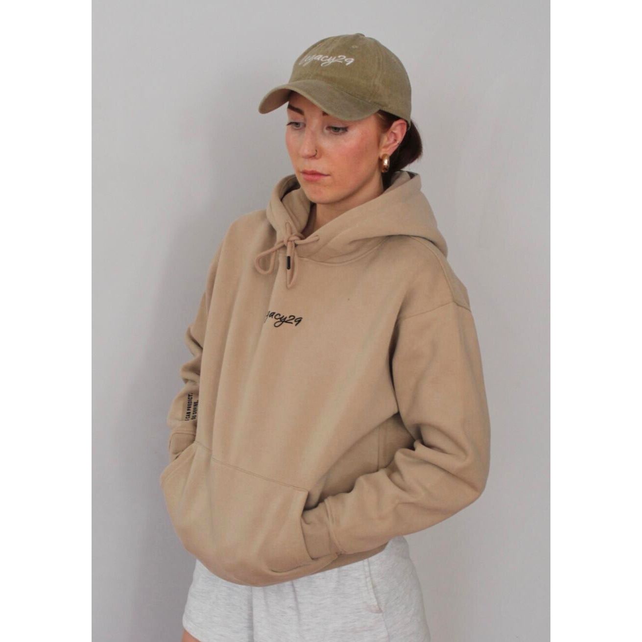 Legacy29 Resilience Collection: Desert Dawn Beige Hoodie