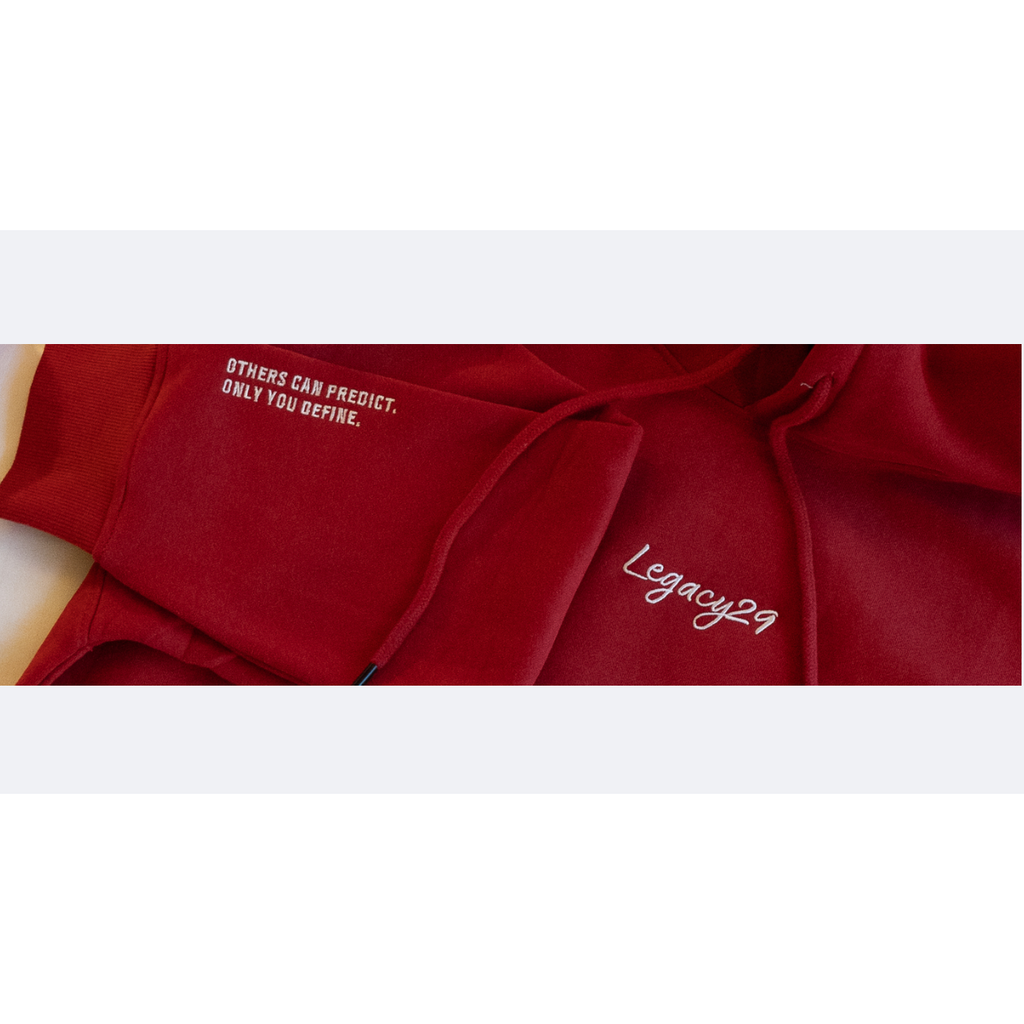 Legacy29 Resilience Collection: Crimson Courage Hoodie