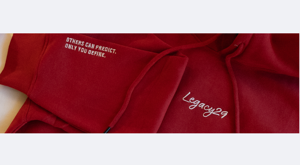 Legacy29 Resilience Collection: Crimson Courage Hoodie